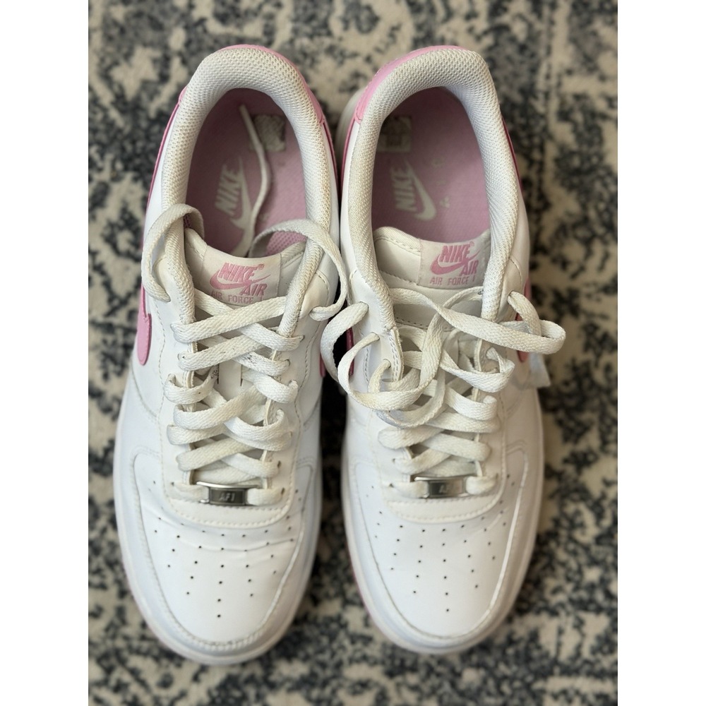Nike Air Force 1 '07 Bubblegum White Pink Leather Sneakers FJ4146-101 sz 9.5 - Picture 10 of 11